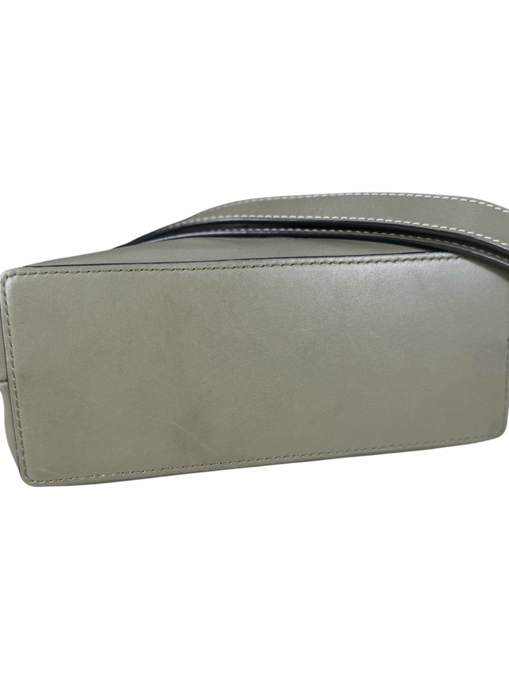 JW Anderson  Olive Green Pierce T Bar Leather Tote with Gold Hardware - Picture 5 of 9
